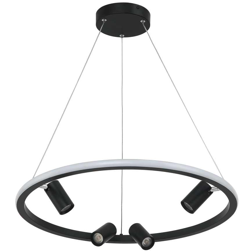 Zambelis 22012 - Candelabro suspenso LED com regulação LED/47W/230V diâmetro 60 cm preto