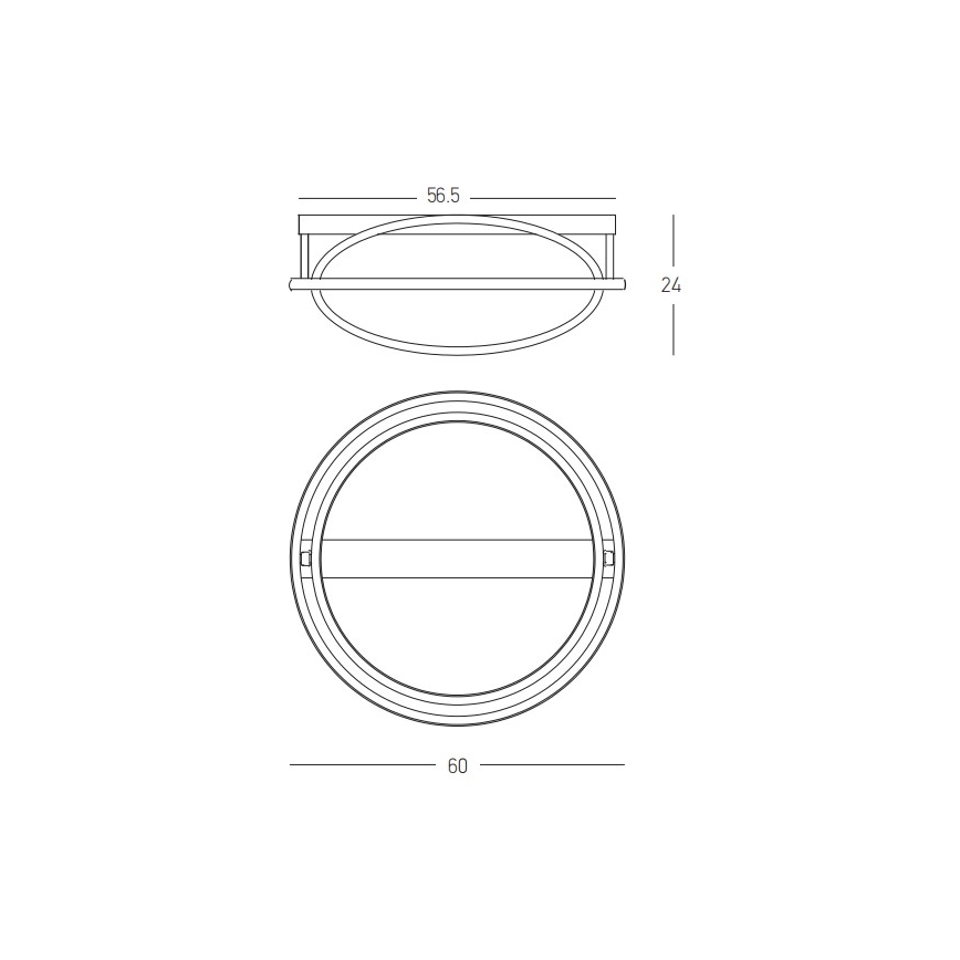 Zambelis 22018 - Candelabro integrado LED com regulação LED/56W/230V diâmetro 60 cm dourada