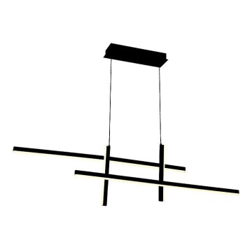 Zambelis 22023 - Candelabro suspenso LED com regulação LED/41W/230V preto