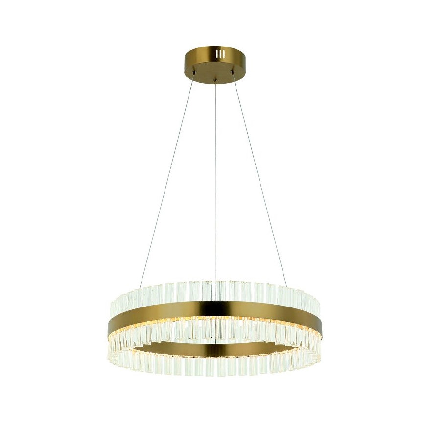 Zambelis 22039 - Candelabro suspenso LED com regulação LED/56W/230V dourada