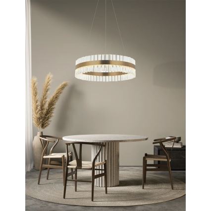 Zambelis 22040 - Candelabro suspenso LED com regulação LED/68W/230V dourada