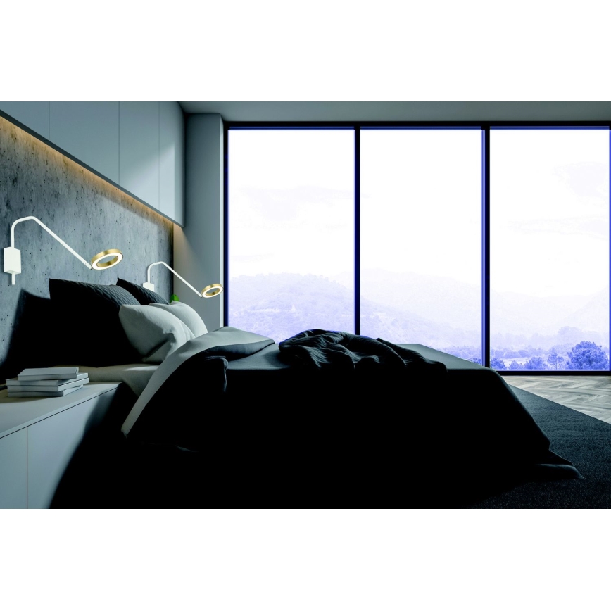 Zambelis 22043 - Iluminação de parede LED com regulação LED/7W/230V branco