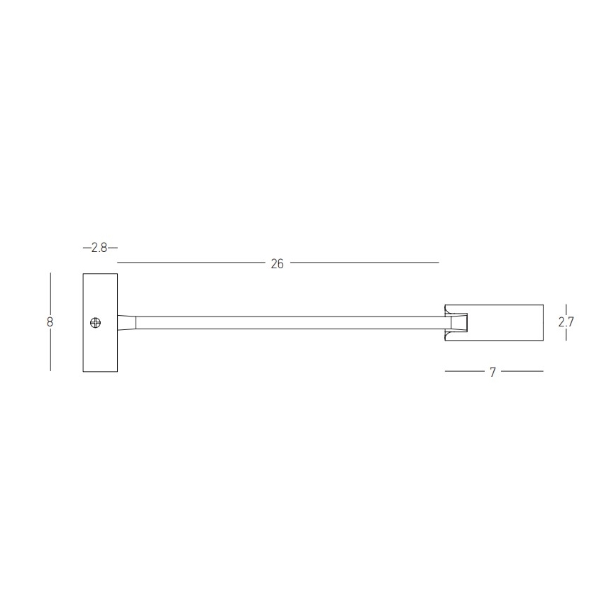 Zambelis 22049 - Candeeiro de parede LED LED/3W/230V CRI90 preto