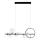 Zambelis 22063 - Candelabro suspenso LED com regulação LED/14W + 7xG9/7W/230V