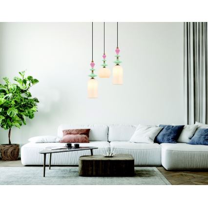 Zambelis 22078 - Candelabro suspenso 1xE27/40W/230V
