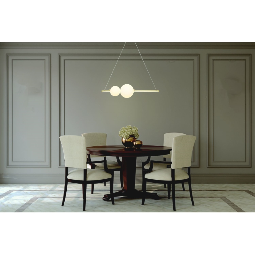 Zambelis 22108 - Candelabro suspenso LED com regulação LED/11W/230V dourada