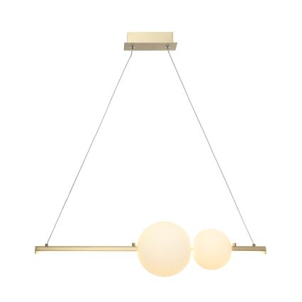 Zambelis 22108 - Candelabro suspenso LED com regulação LED/11W/230V dourada