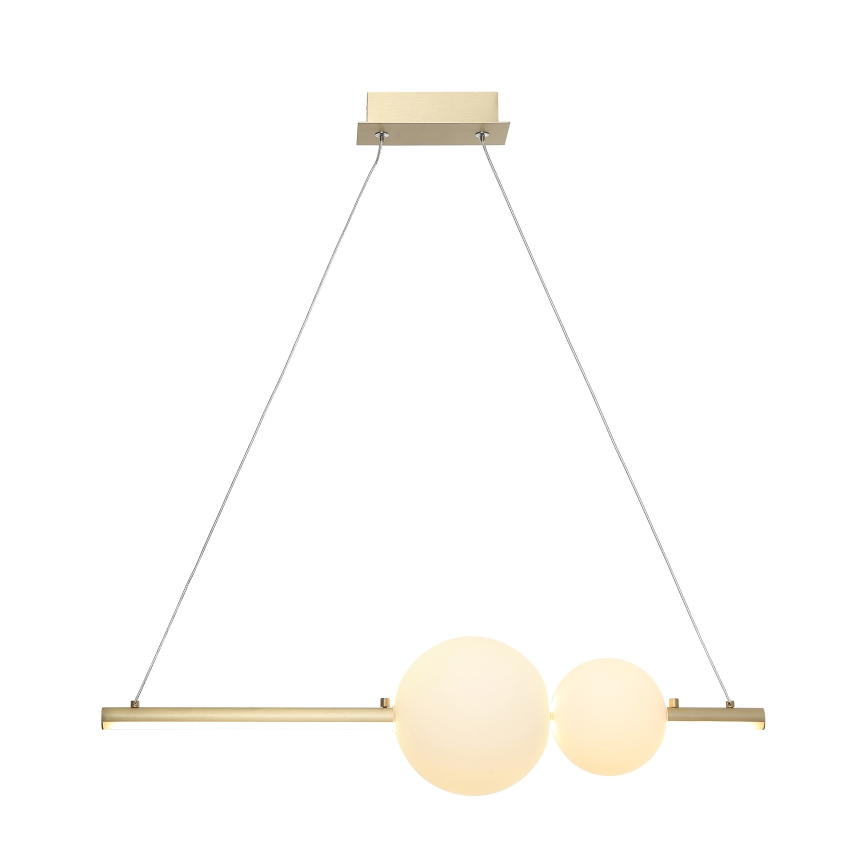 Zambelis 22108 - Candelabro suspenso LED com regulação LED/11W/230V dourada