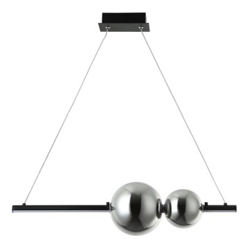 Zambelis 22109 - Candelabro suspenso LED com regulação LED/11W/230V preto