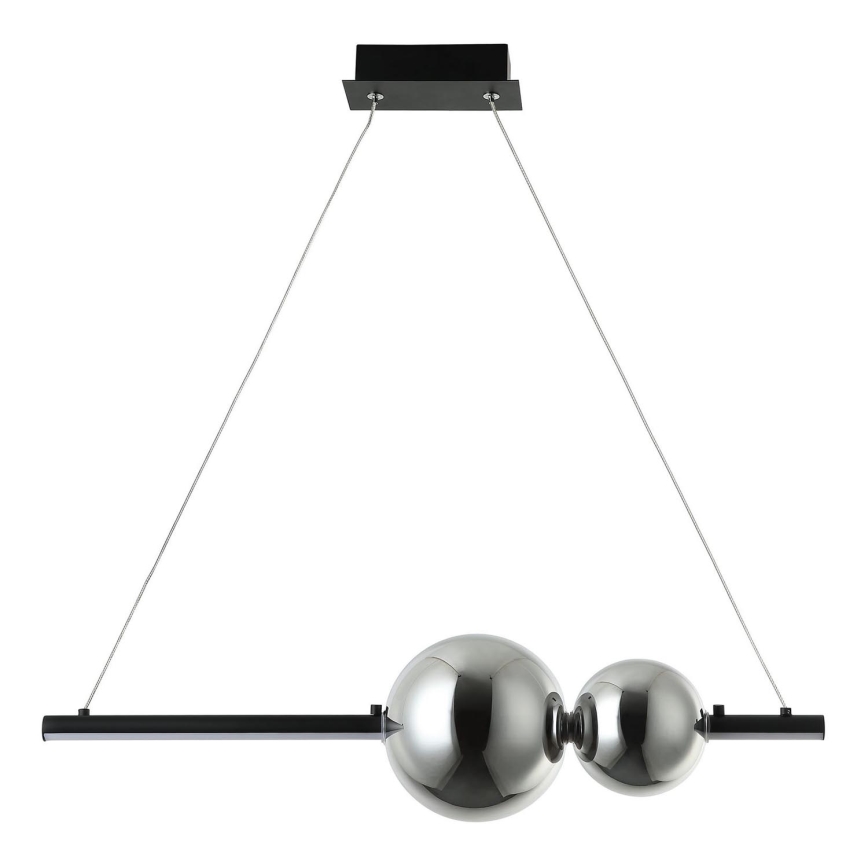 Zambelis 22109 - Candelabro suspenso LED com regulação LED/11W/230V preto