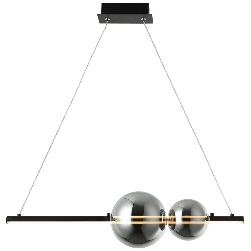 Zambelis 22109 - Candelabro suspenso LED com regulação LED/11W/230V preto
