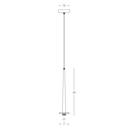 Zambelis 22111 - Candelabro suspenso LED LED/3W/230V CRI90 dourada