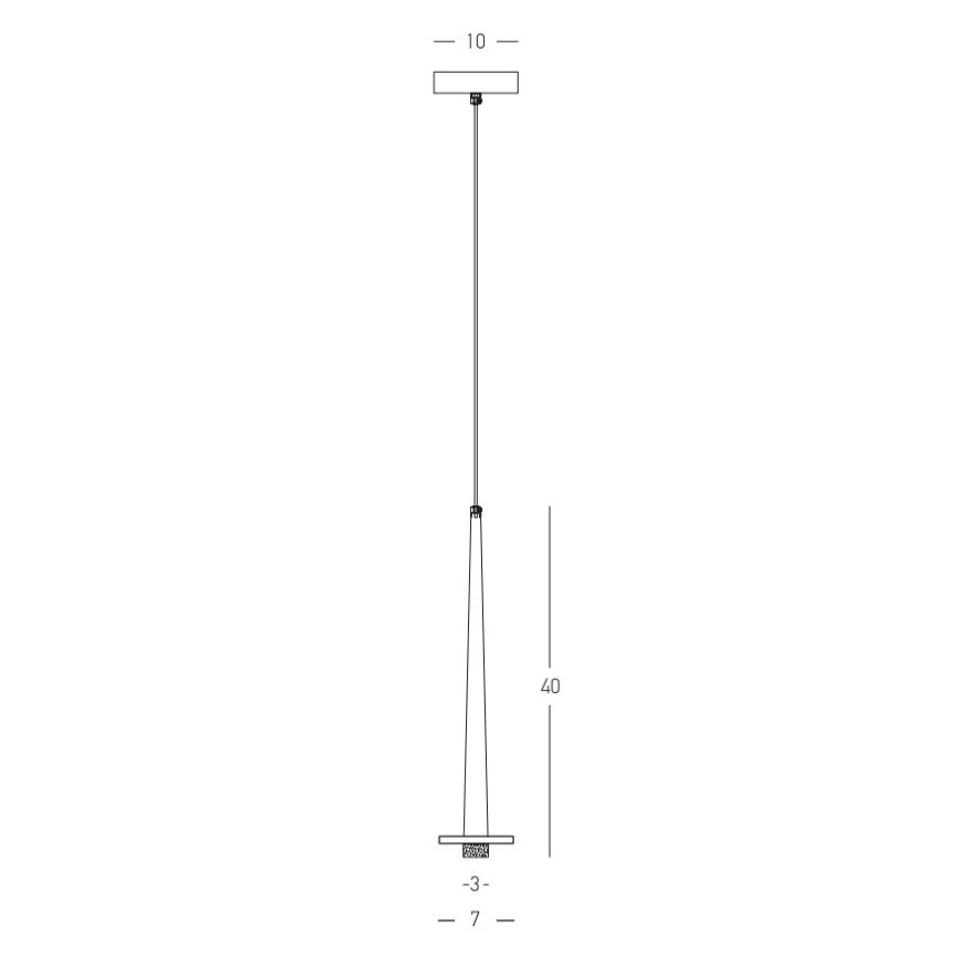 Zambelis 22111 - Candelabro suspenso LED LED/3W/230V CRI90 dourada