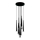 Zambelis 22113 - Candelabro suspenso LED com regulação 9xLED/3W/230V CRI90 preto