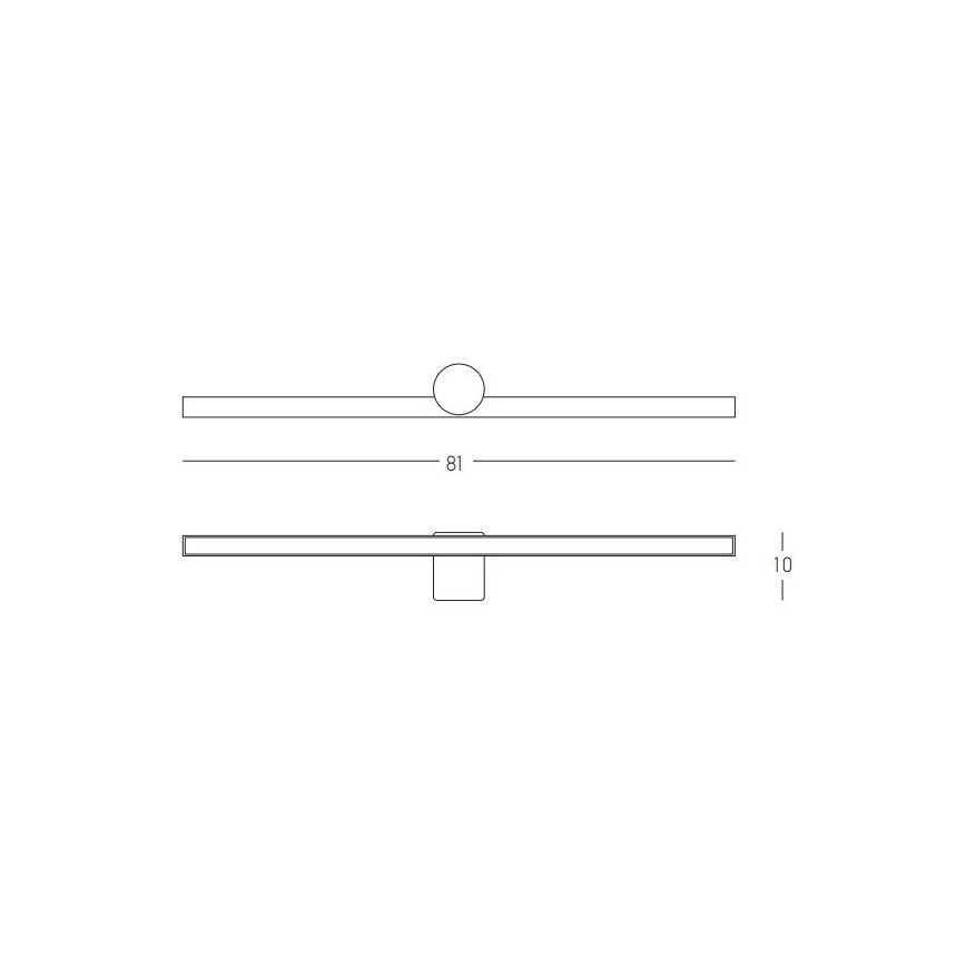 Zambelis 22125 - Iluminação de espelho de casa de banho LED LED/17W/230V 81 cm IP54