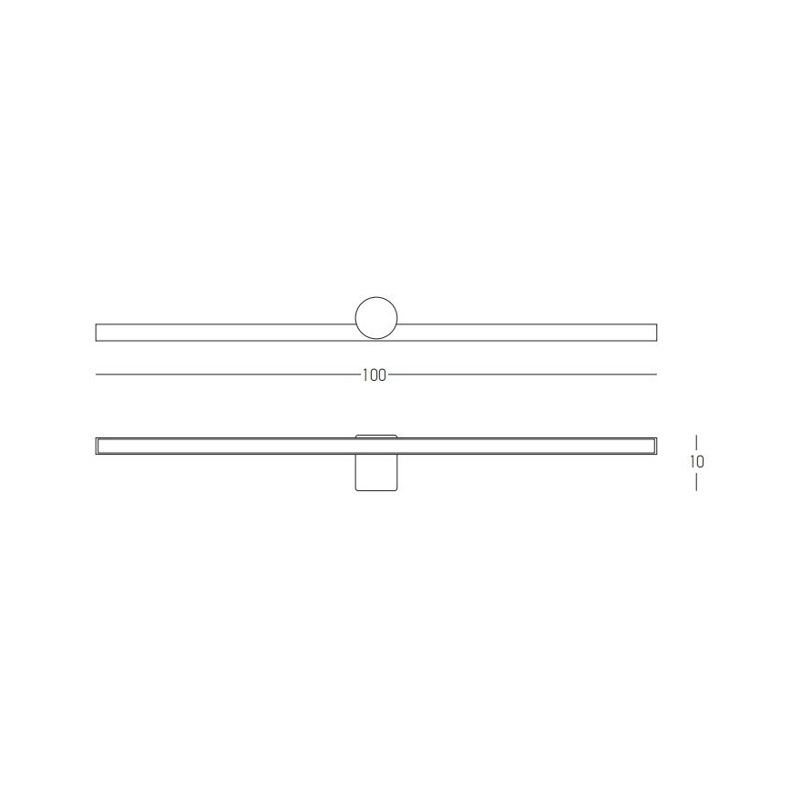 Zambelis 22126 - Iluminação de espelho de casa de banho LED LED/21W/230V 100 cm IP54