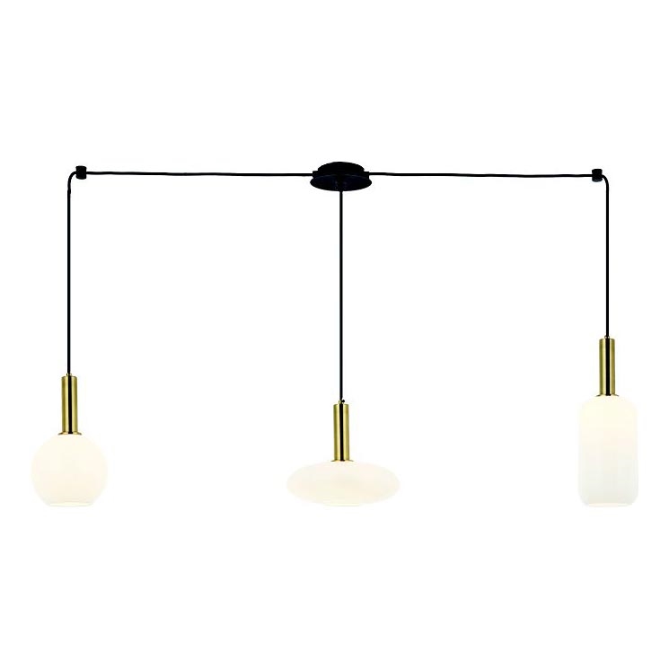 Zambelis 22151 - Candeeiro suspenso 3xE27/40W/230V aranha dourado