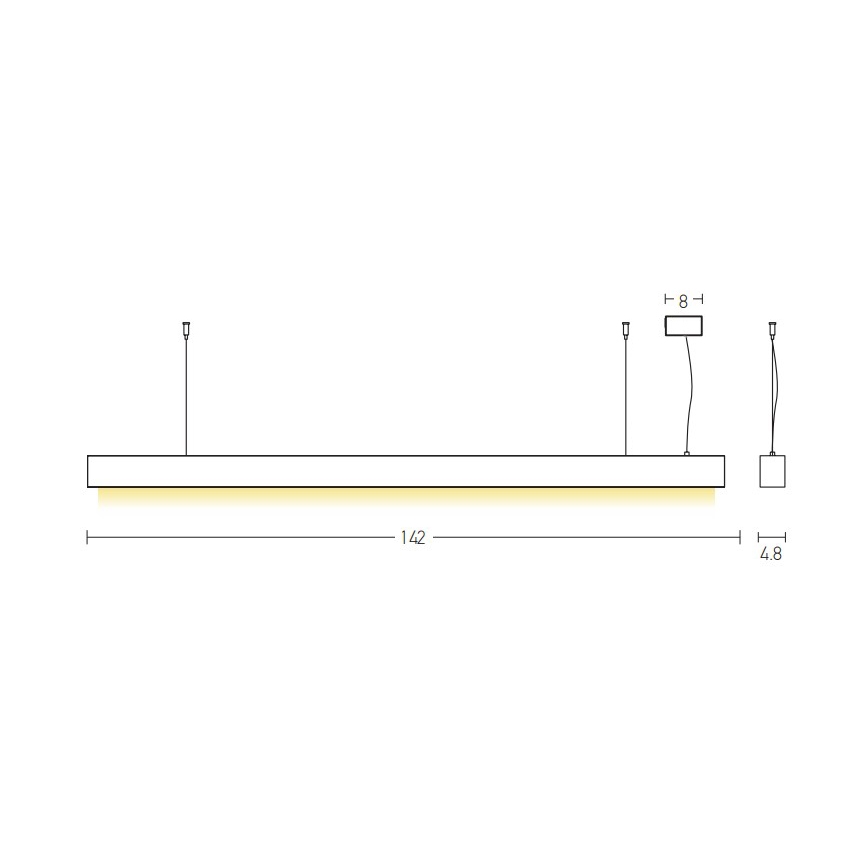 Zambelis 22210 - Candelabro suspenso LED LED/45W/230V