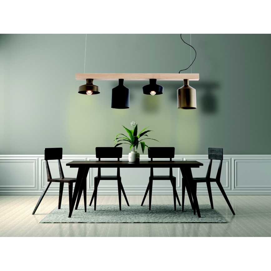 Zambelis 22213 - Candelabro suspenso 4xE27/40W/230V