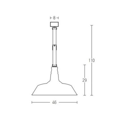 Zambelis 22225 - Candelabro suspenso 1xE27/40W/230V