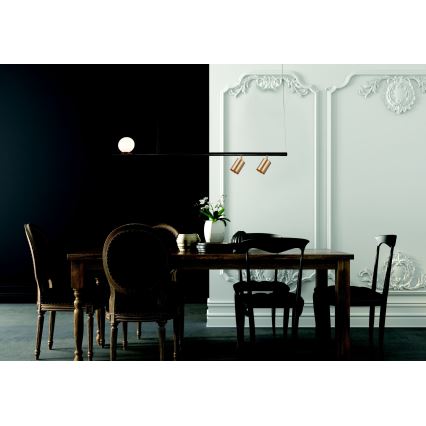 Zambelis 22227 - Candelabro suspenso 2xGU10/25W+G9/9W/230V