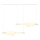 Zambelis 22235 - Candelabro suspenso LED com regulação LED/22W/230V dourada