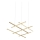 Zambelis 22243 - Candelabro suspenso LED com regulação LED/80W/230V dourada
