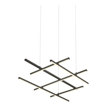 Zambelis 22245 - Candelabro suspenso LED com regulação LED/80W/230V preto
