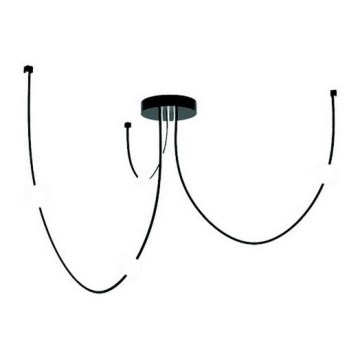 Zambelis 22247 - Candelabro suspenso LED com regulação LED/42W/230V preto