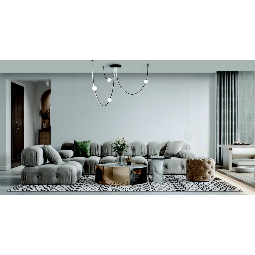 Zambelis 22247 - Candelabro suspenso LED com regulação LED/42W/230V preto