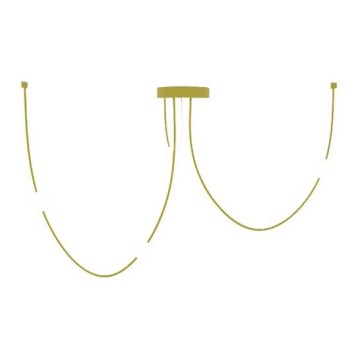 Zambelis 22248 - Candelabro suspenso LED com regulação LED/42W/230V dourada