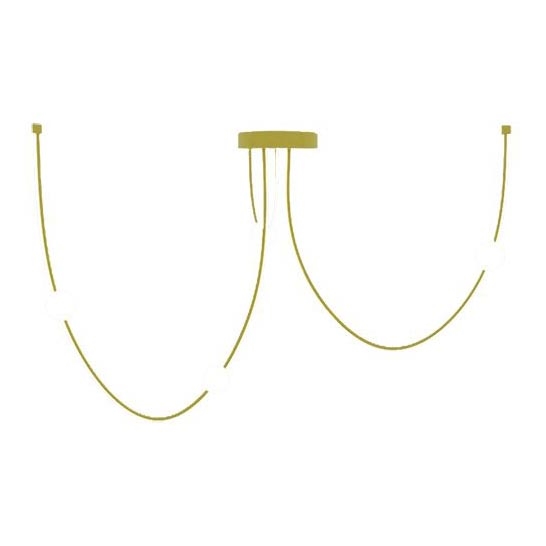 Zambelis 22248 - Candelabro suspenso LED com regulação LED/42W/230V dourada