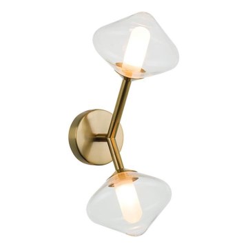 Zambelis 23022 - Iluminação de parede 2xG9/5W/230V dourado