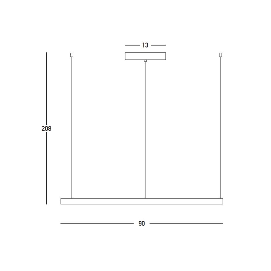 Zambelis 23034 - Candeeiro suspenso LED com regulação LED/45W/230V 3000K diâmetro 90 cm dourado