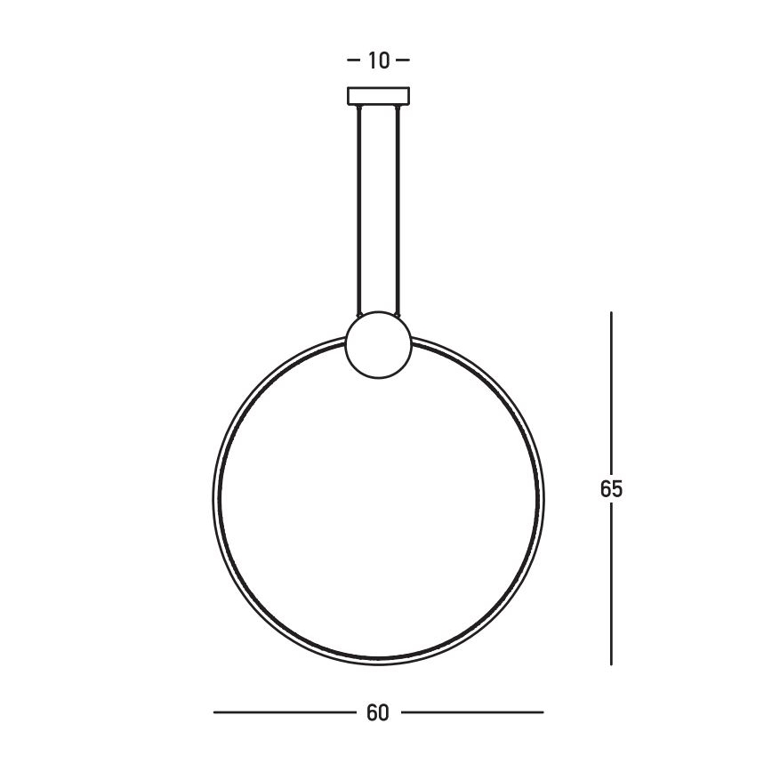 Zambelis 23094 - Candeeiro suspenso LED com regulação LED/24W/230V 3000K dourado