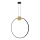 Zambelis 23095 - Candeeiro suspenso LED com regulação LED/24W/230V 3000K preto