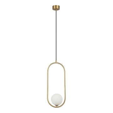 Zambelis 23135 - Candeeiro suspenso 1xG9/7W/230V 12x20 cm dourado