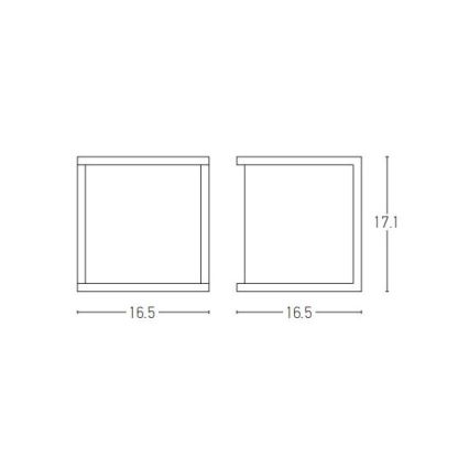 Zambelis E127 - Iluminação de parede exterior 1xE27/18W/230V IP54 antracite