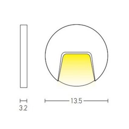 Zambelis E183 - Iluminação para escadas exteriores LED LED/3W/230V IP54 antracite