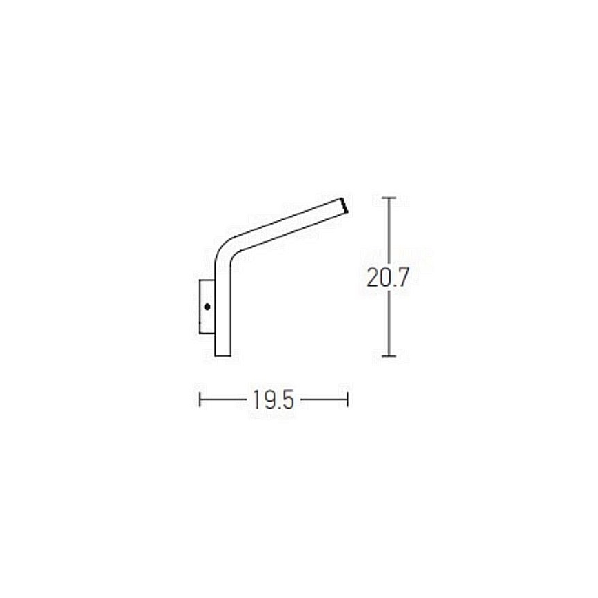 Zambelis E205 - Iluminação de parede exterior LED LED/10W/230V IP54 antracite