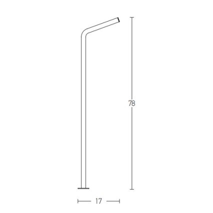 Zambelis E206 - Candeeiro exterior LED LED/10W/230V IP54 antracite
