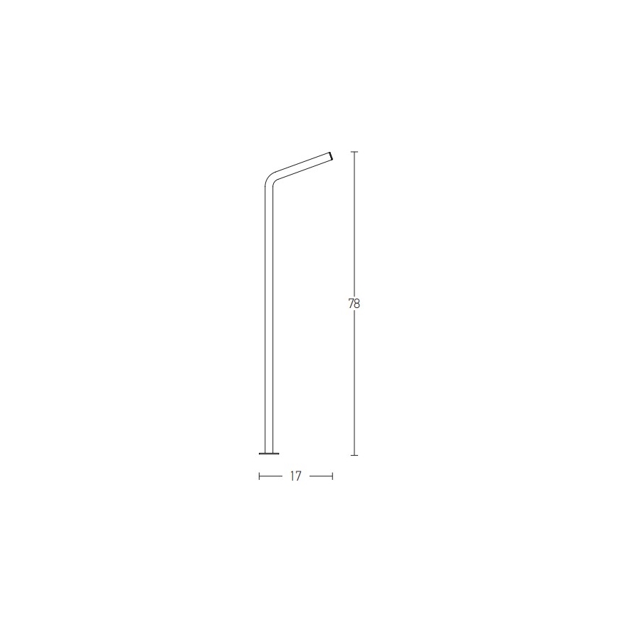 Zambelis E206 - Candeeiro exterior LED LED/10W/230V IP54 antracite