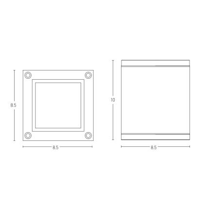 Zambelis E270 - Foco exterior 1xGU10/35W/230V IP65 branco