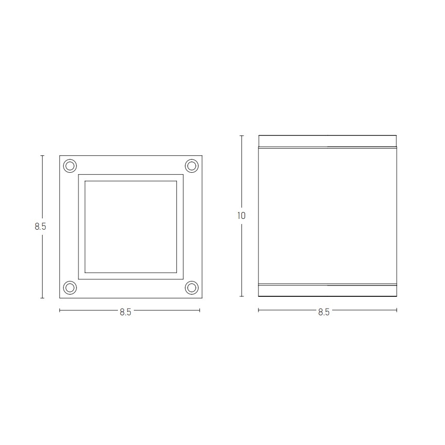 Zambelis E270 - Foco exterior 1xGU10/35W/230V IP65 branco
