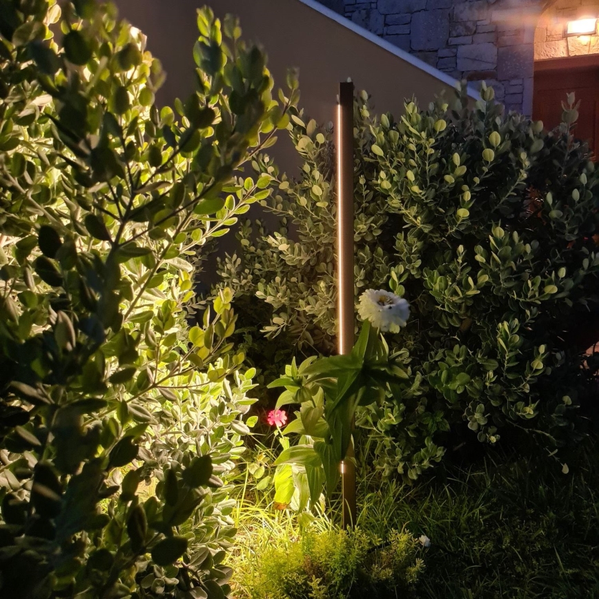Zambelis E280 - Candeeiro exterior LED LED/15W/230V IP65 castanho