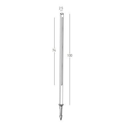 Zambelis E280 - Candeeiro exterior LED LED/15W/230V IP65 castanho