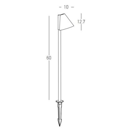 Zambelis E281 - Candeeiro exterior 1xGU10/20W/230V IP65 antracite