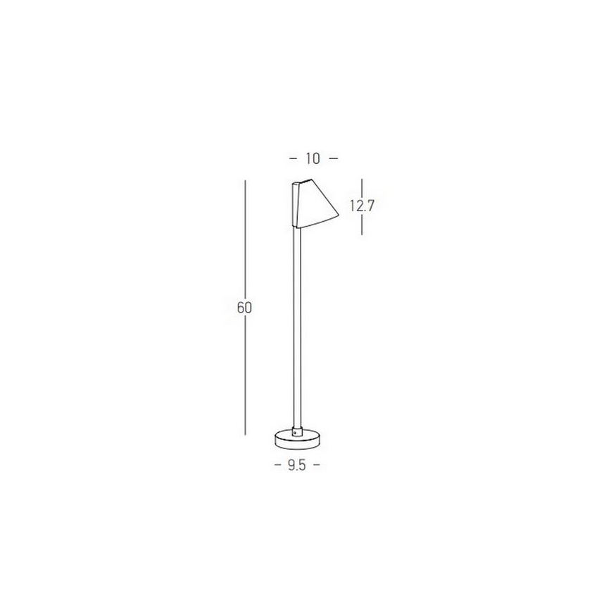 Zambelis E283 - Candeeiro exterior LED LED/6W/230V IP65 antracite