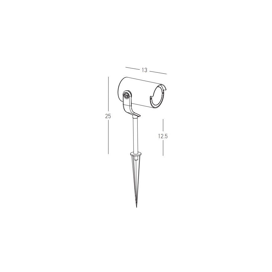 Zambelis E284 - Candeeiro exterior 1xGU10/20W/230V IP65 castanho