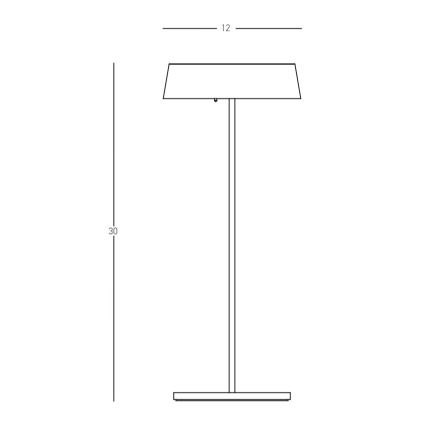 Zambelis E290 - Candeeiro exterior LED com regulação LED/2,2W/5V IP54 branco